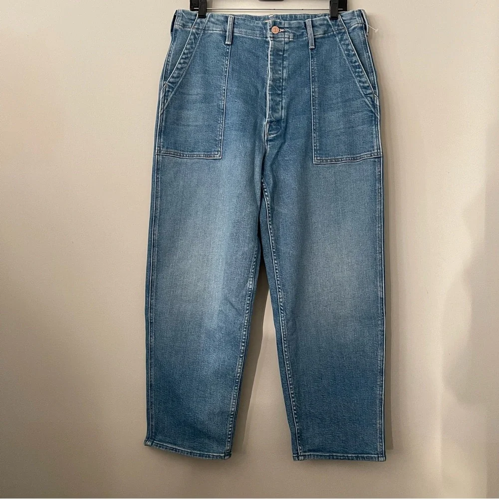 MOTHER The Patch Pocket Private Flood Jeans Size 32 NWT
